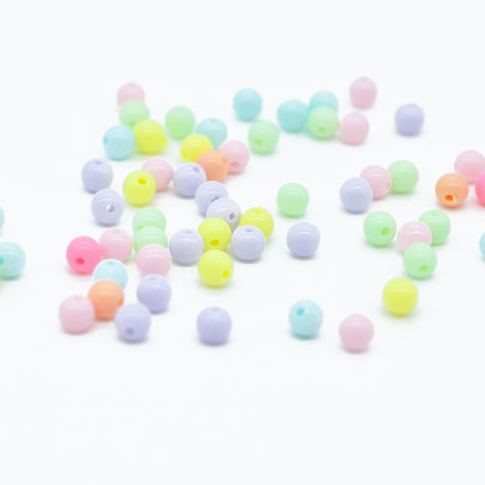 Small balls / pastel neon mix / 6 mm