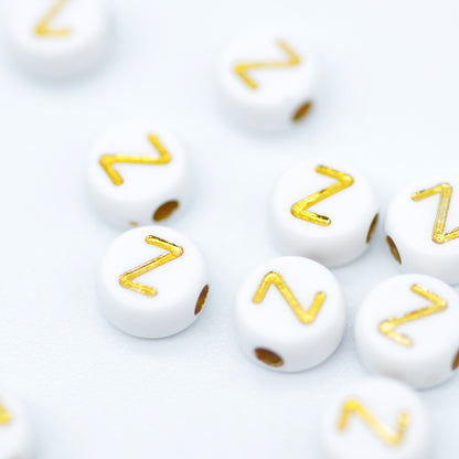 Buchstabe Z / gold acryl