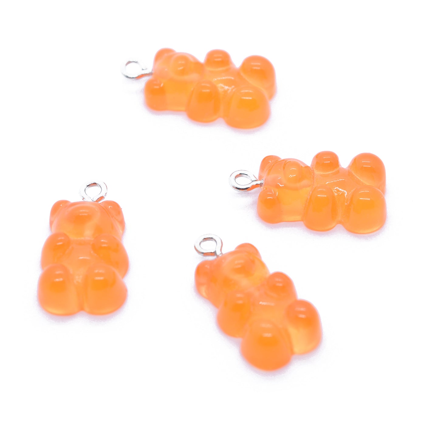 Gummy bear pendant / teddy with eyelet / 15mm