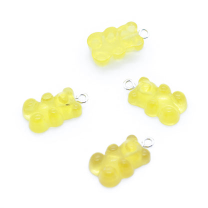 Gummy bear pendant / teddy with eyelet / 15mm