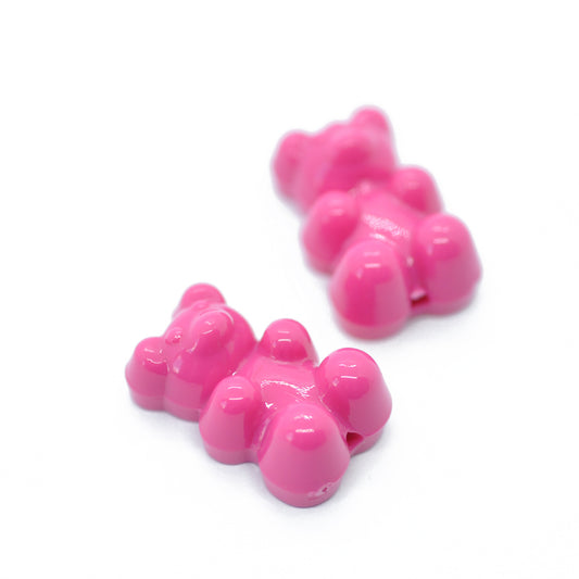 Gummibären Teddy / pink / 15mm