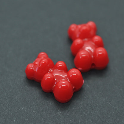 Gummibären Teddy / rot / 15mm