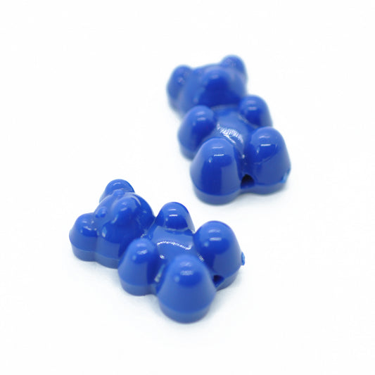 Gummy Bear Teddy / blue / 15mm