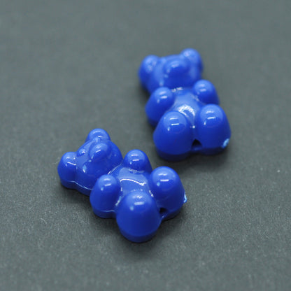 Gummibären Teddy / blau / 15mm