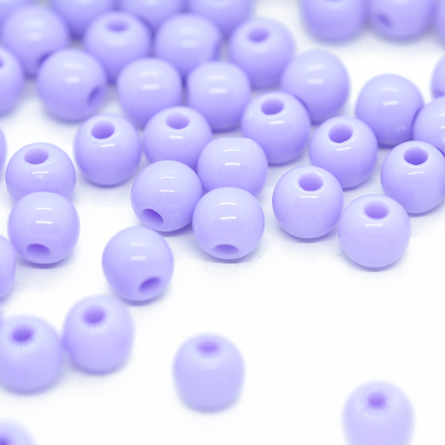 Small balls acrylic / lilac opaque / Ø 6mm