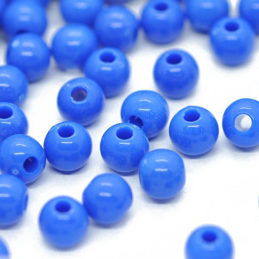 Small acrylic balls / navy blue opaque / Ø 6mm