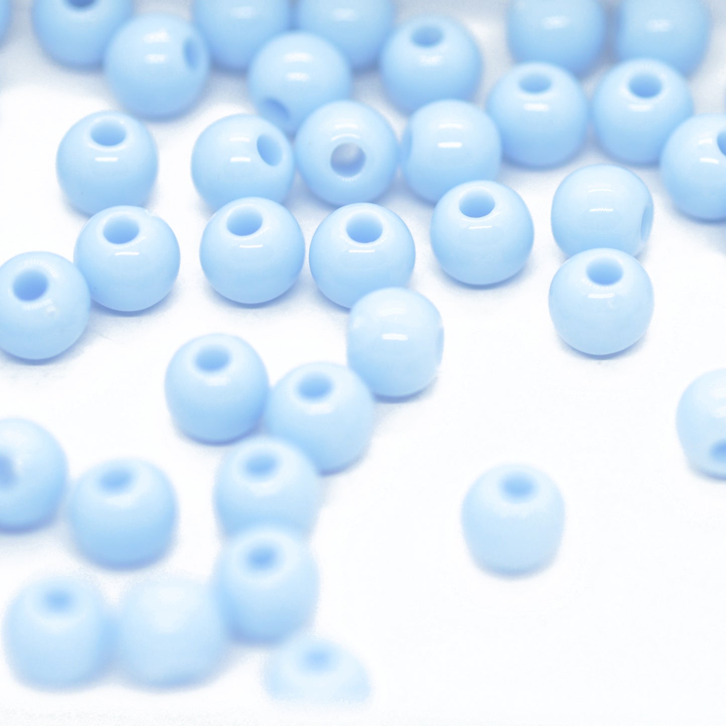 Small balls acrylic / cornflower blue opaque / Ø 6mm