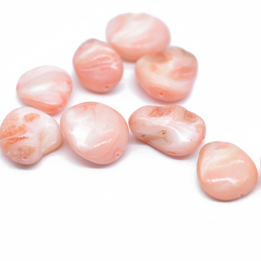 Mother of pearl nuggets salmon / 8-12 mm