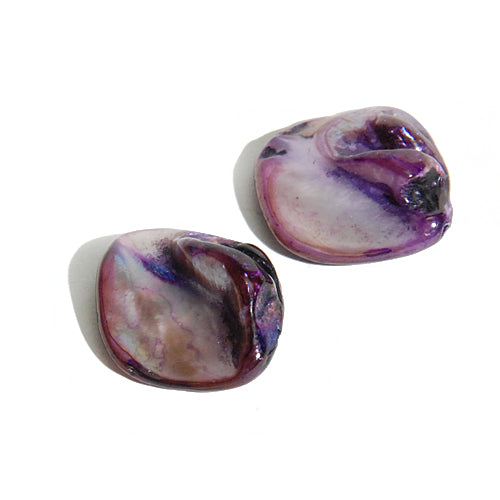 Mother of pearl nuggets purple / 14-18 mm