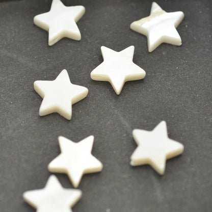 Mother of pearl star flat / 10 mm
