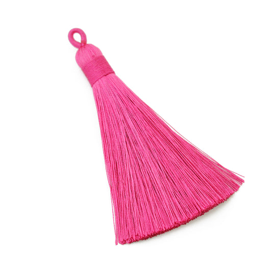 Tassel / tassel with loop / old purple / 80mm