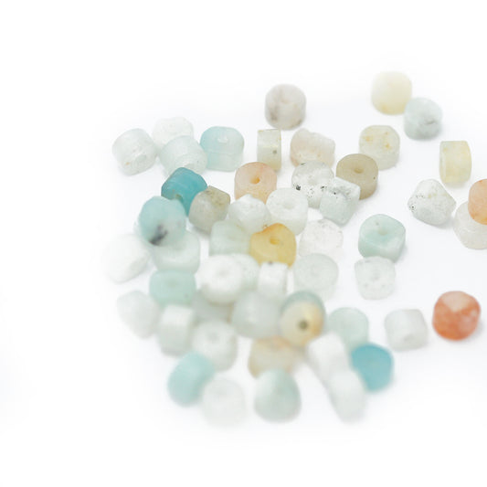 Gemstone Amazonite disc / mixed / 4x2mm