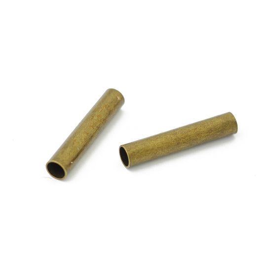 Metal tube / brass colored / 25 mm