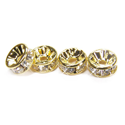 Roundel / crystal gold / Ø 8 mm