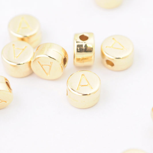 Letter A / gold plated / Ø 7 mm