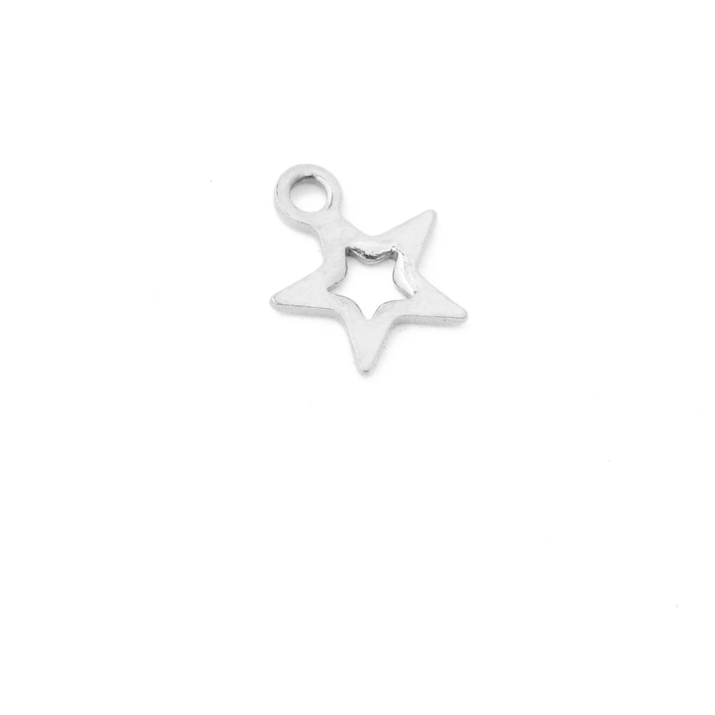 Stainless Steel Mini Star Pendant / 7mm