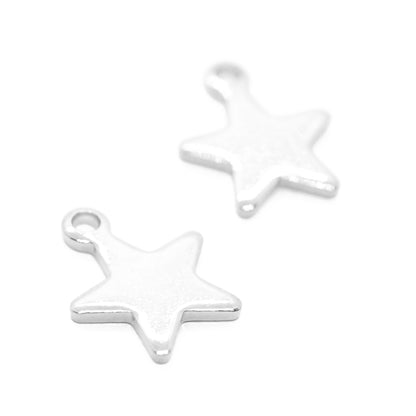 Stainless steel star pendant / 12mm