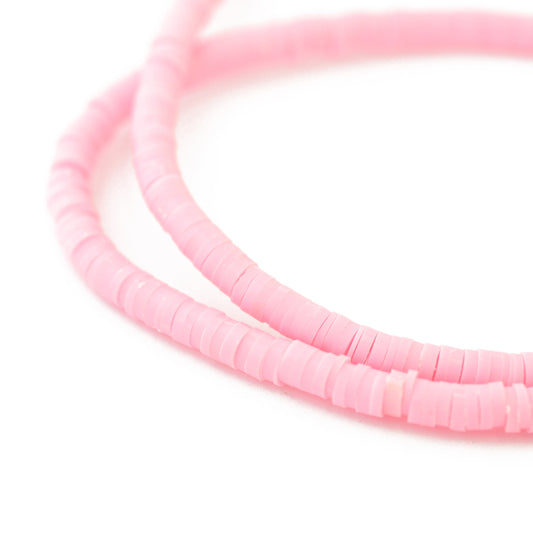 Katsuki disc beads strand / pink / Ø 4 mm