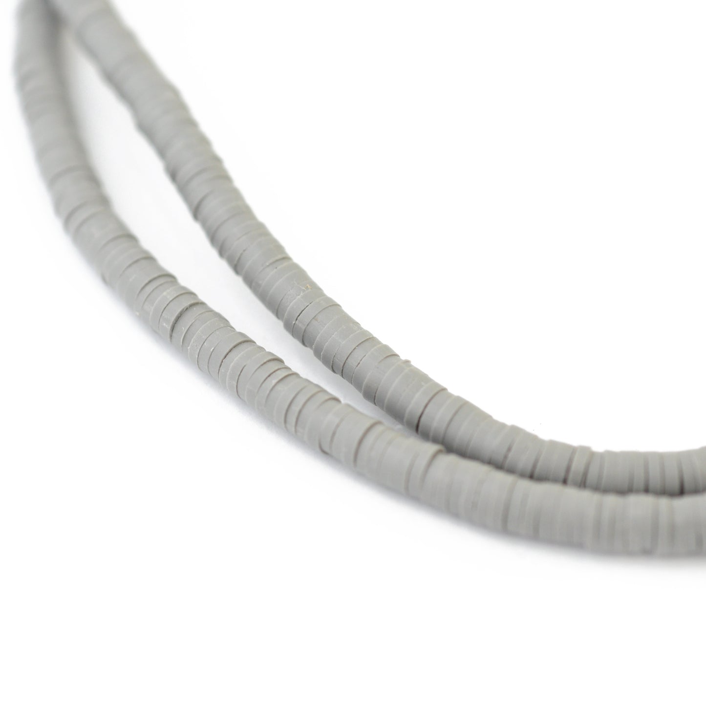Katsuki disc beads strand / gray / Ø 4 mm