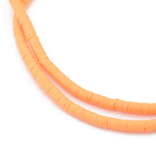 Katsuki disc beads strand / orange / Ø 4 mm
