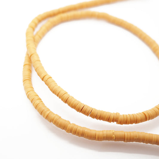 Katsuki disc beads strand / beige / Ø 4 mm