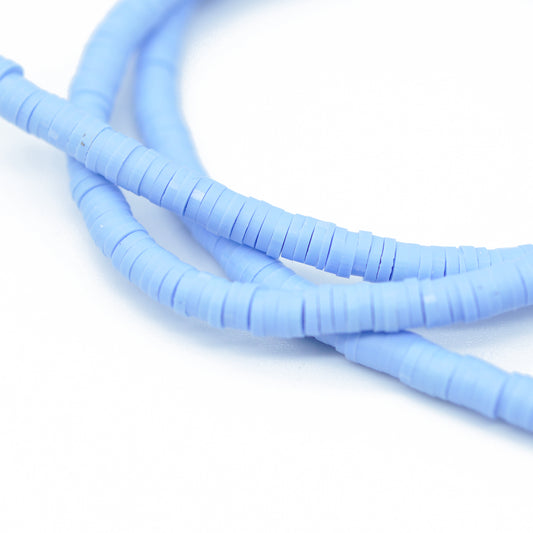 Katsuki beads strand / corn flower blue / Ø 4 mm