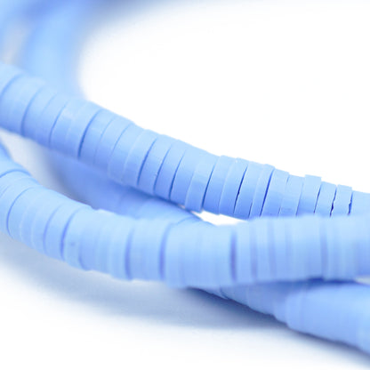 Katsuki beads strand / corn flower blue / Ø 4 mm
