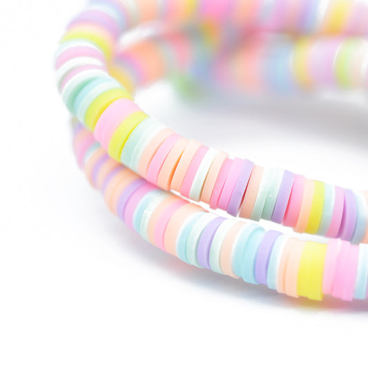 Katsuki beads strand / powder pastel / Ø 6 mm