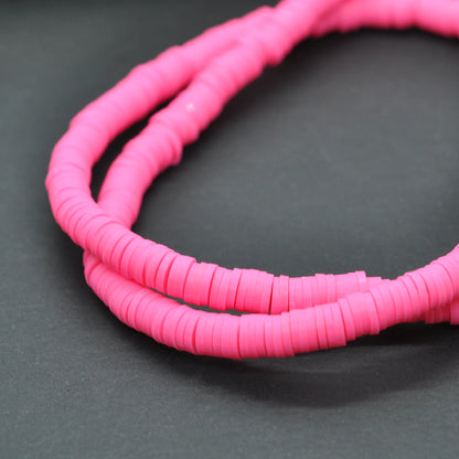 Katsuki Disc Beads / neon pink / Ø 6mm