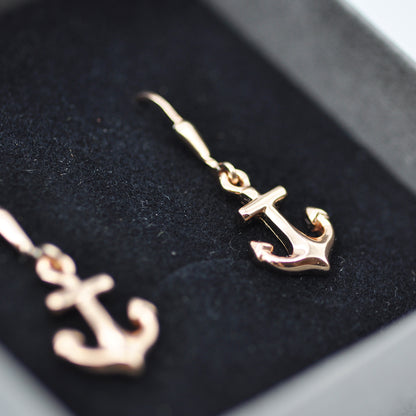 Maritime anchor earrings / 925 sterling silver