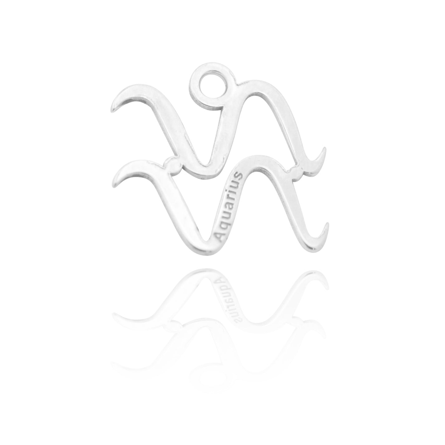 Zodiac pendant "Aquarius" // 925 silver // 11mm