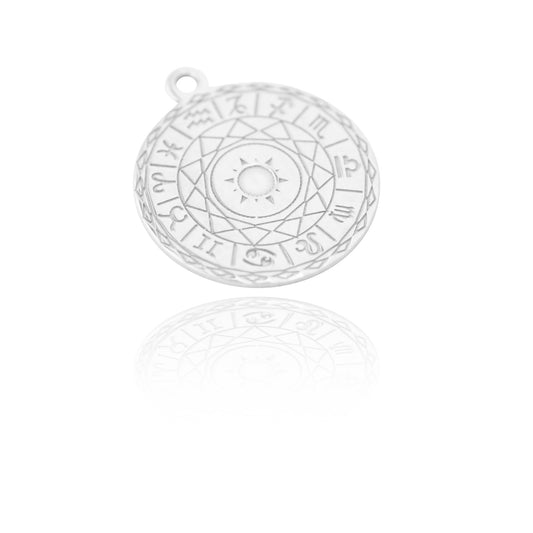 Pendant "Zodiac" // 925 silver // Ø 14mm