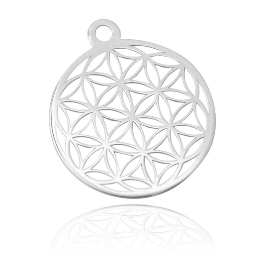 Pendant "Flower of Life" // 925 silver // Ø 14mm