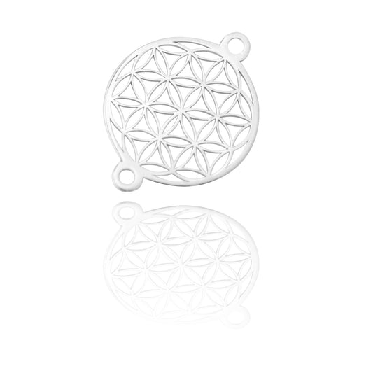 Connector "Flower of Life" // 925 silver // Ø 14mm