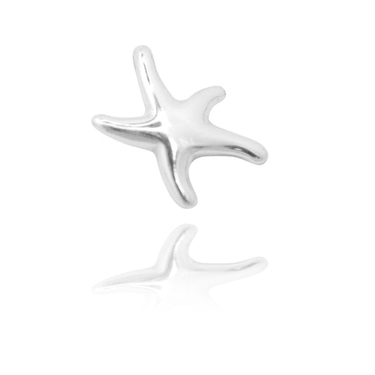 Starfish pendant / 925 silver / 10mm
