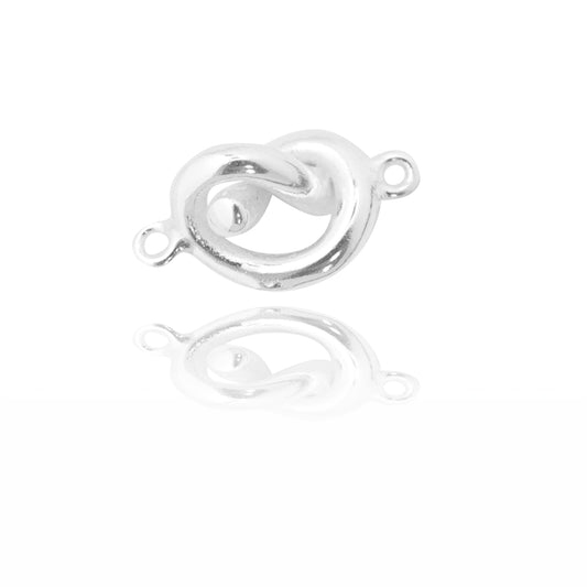 Pretzel connector / 925 silver / 10 mm