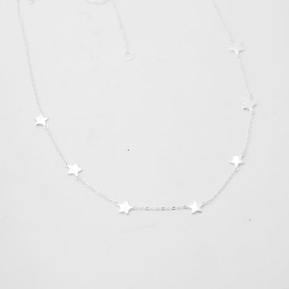 Kette "Sternenhimmel" / 925er Sterling Silber / 40 + 5 cm