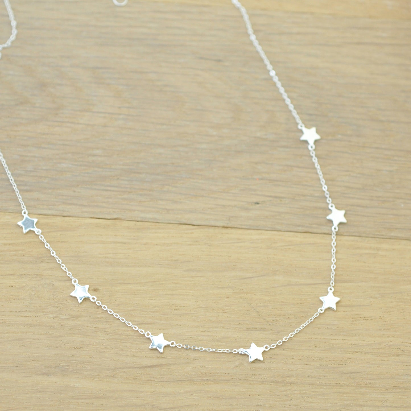 Kette "Sternenhimmel" / 925er Sterling Silber / 40 + 5 cm