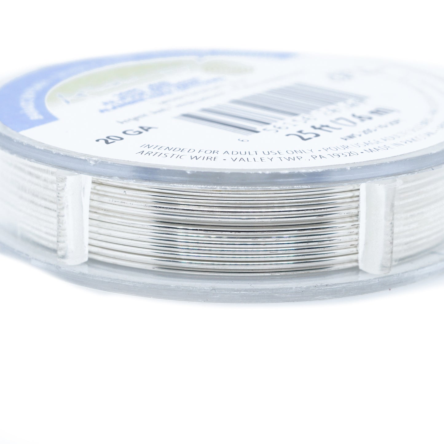 Rolle Artistic Wire / silber antitarnish / Modellierdraht / 7,6m / Ø 0,81mm