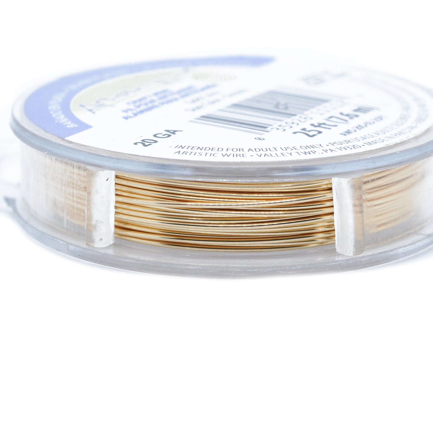 Roll of Artistic Wire / gold-plated / modeling wire / 7.6m / Ø 0.81mm