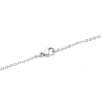 Delicate stainless steel chain / silver / 2mm