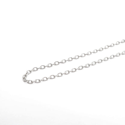 Stainless steel chain / silver colored / 2x3mm