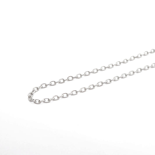 Stainless steel chain / silver colored / 2x3mm