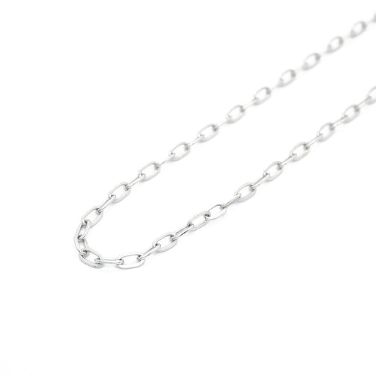 Stainless steel chain / silver colored / 3x4mm