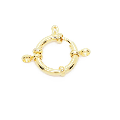 Spring ring clasp / gold-plated stainless steel