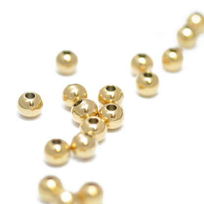Solid stainless steel ball / gold plated / Ø 4 mm