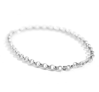 925er Sterling Silber Armband 19cm / Ø 3mm