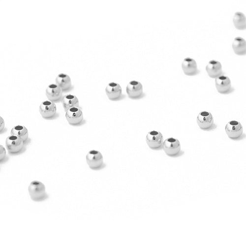 50x crimp beads / 925 silver / Ø 1.8mm
