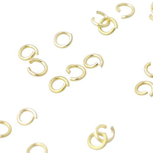 925 silver gold-plated XS jump ring open / Ø 2.8mm