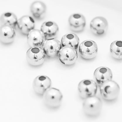50 balls metal / silver colored / Ø 6mm
